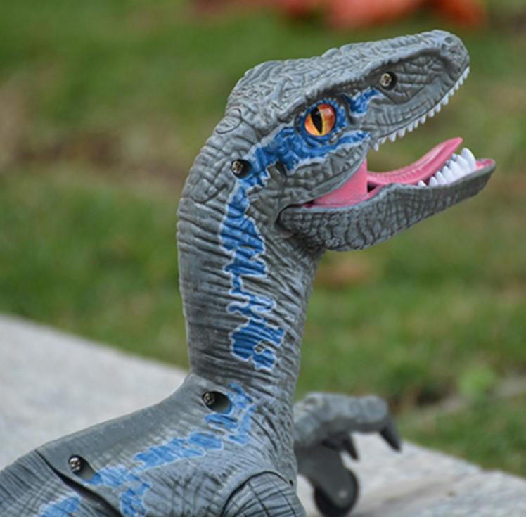 NEXBOX Jouet Dinosaure télécommandé pour Enfants - RC Velociraptor Dino  électrique avec Son et lumière, Marche, rugit, Twist, Cadeau d'anniversaire  de