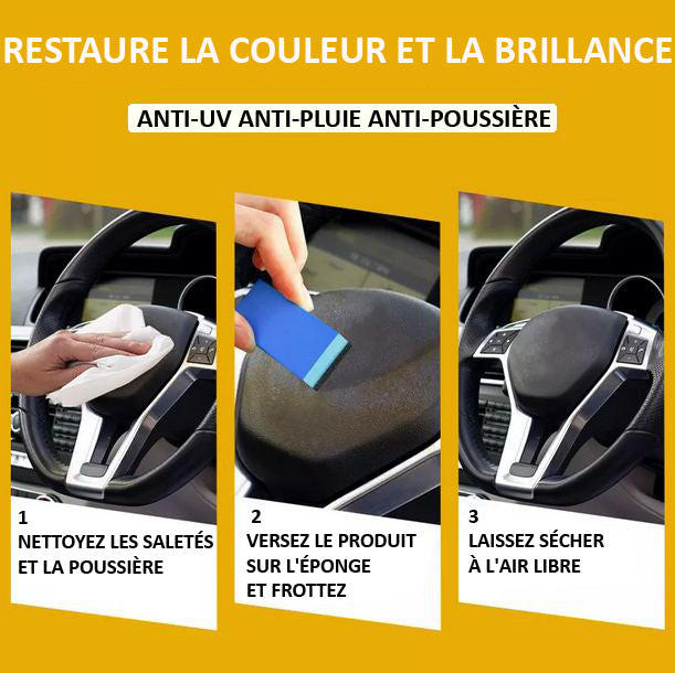 LUSTRA CAR rénovateur et nettoyant intérieur et plastique de voiture مجدد  ومنظف داخلي للسيارات والبلاستيك à prix pas cher