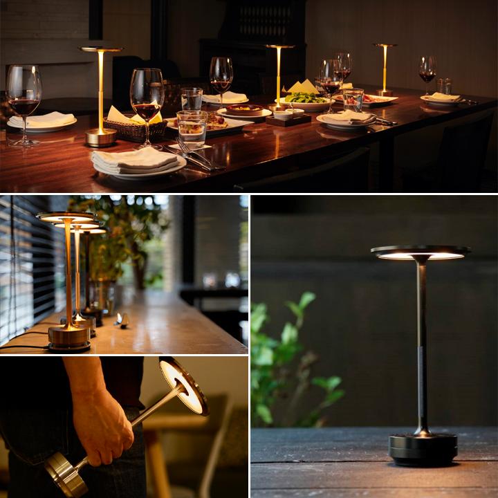 Ecvivk Lampe de table LED d'extérieur sans fil - Lampe de chevet à