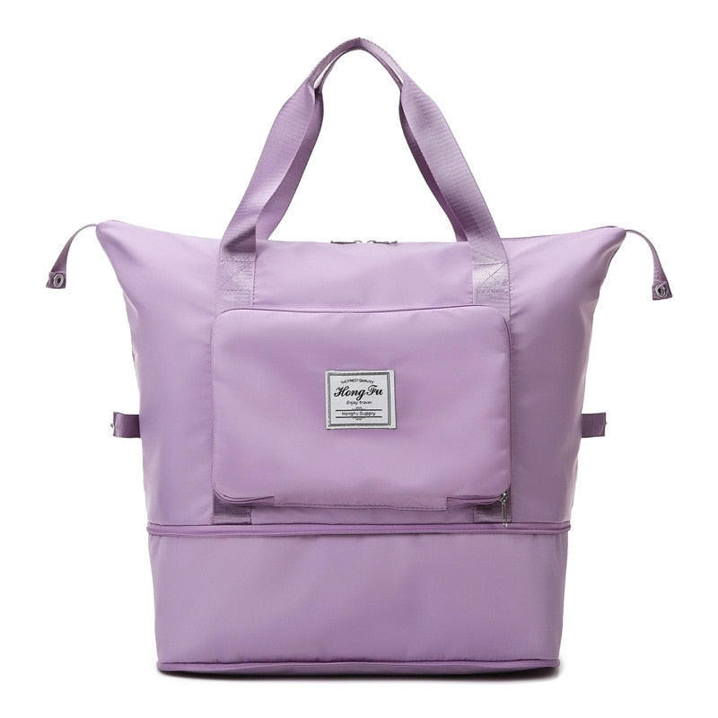 Sac de Voyage Pliable léger et étanche mauve - Le Petit Bana Bana