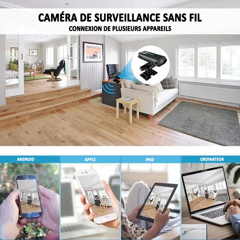 Generic - Mini Caméra Surveillance De Sécurité Sans Fil 1080P Hd