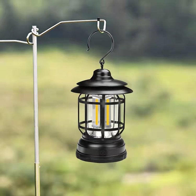 Lampe De Camping Rechargeable LED IPX4 Étanche - Lanterne Portable Rétro USB Pour Tente, Extérieur Et Pannes De Courant