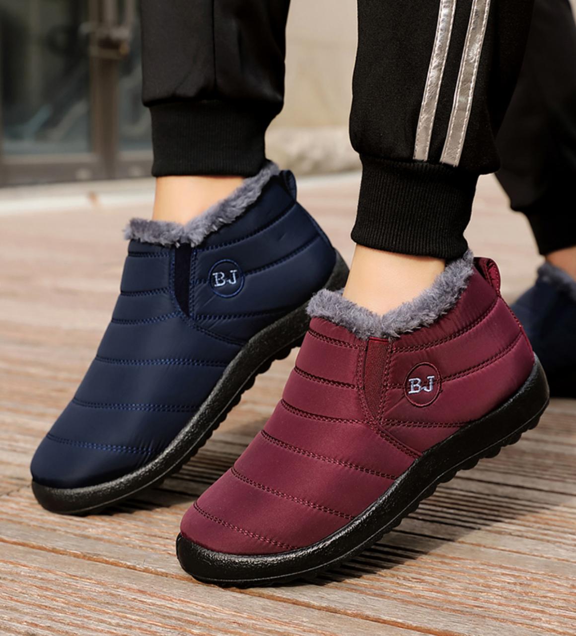 Bottes Homme Imperméables D'hiver - Tige Courte, Doublure Chaude, Semelle Antidérapante - Pour Randonnée, Travail, Neige