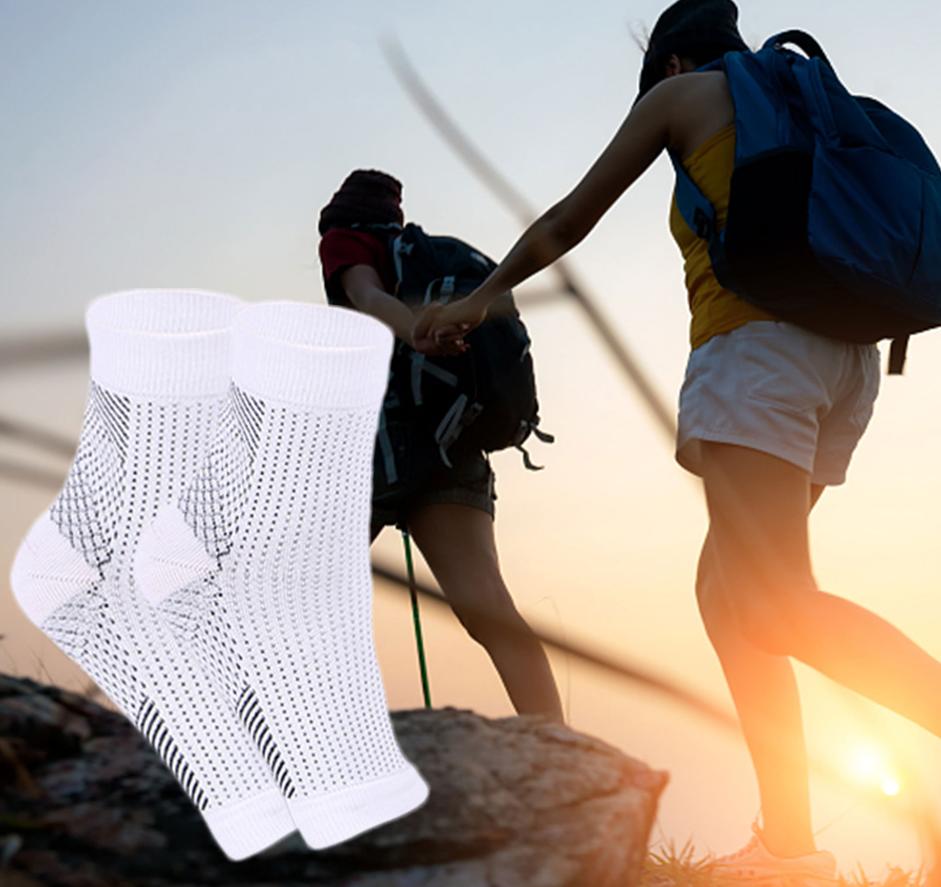 Chaussettes De Compression De Cheville De Neuropathie De Compression  Chaussette De Talon Chaussette D'orteil Ouvert Anti-gercé Respirable Soins  De La Peau Des Pieds, Mode en ligne