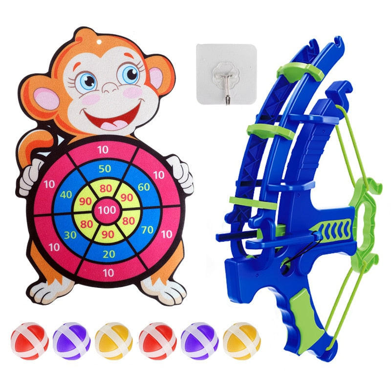 Jeu De Fléchettes Aimantées Pour Enfants - 12 Balles Collantes + Cible Panda - Extérieur/intérieur - À Partir De 3 Ans - Sécurité Et Amusement Garanti - 7