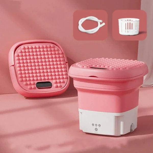 Mini lave-linge pliable, mini lave-linge efficace, mini lave-linge compact  avec adaptateur universel, mini lave-chaussettes peu encombrant, assez