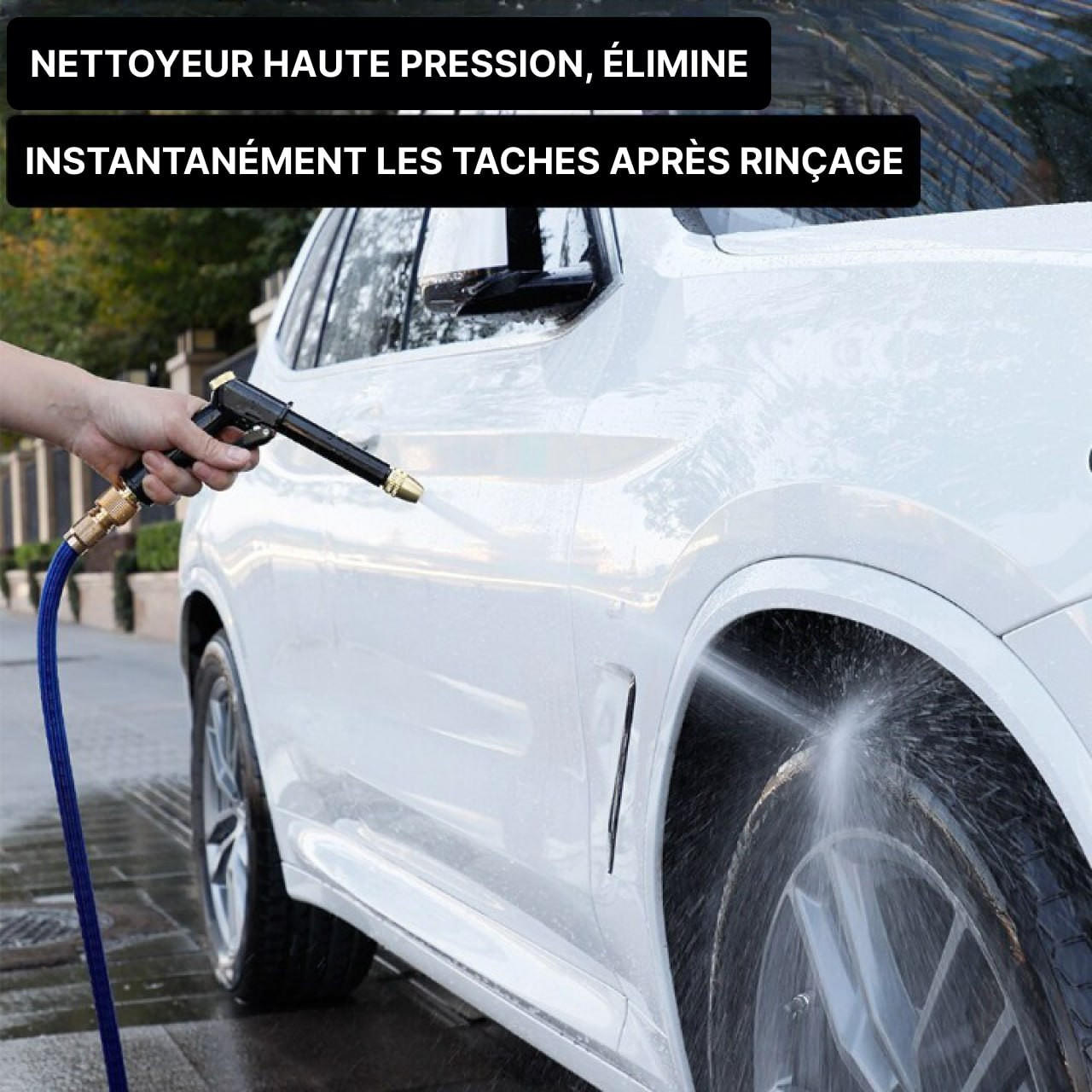 Nettoyage De Voiture Avec Pistolet De Nettoyage Tornador Avec Impulsion  D'air Haute Pression Le Nettoyeur Lave Le Système D'air Et Pulvérise Le  Détergent Du Pistolet Tornador