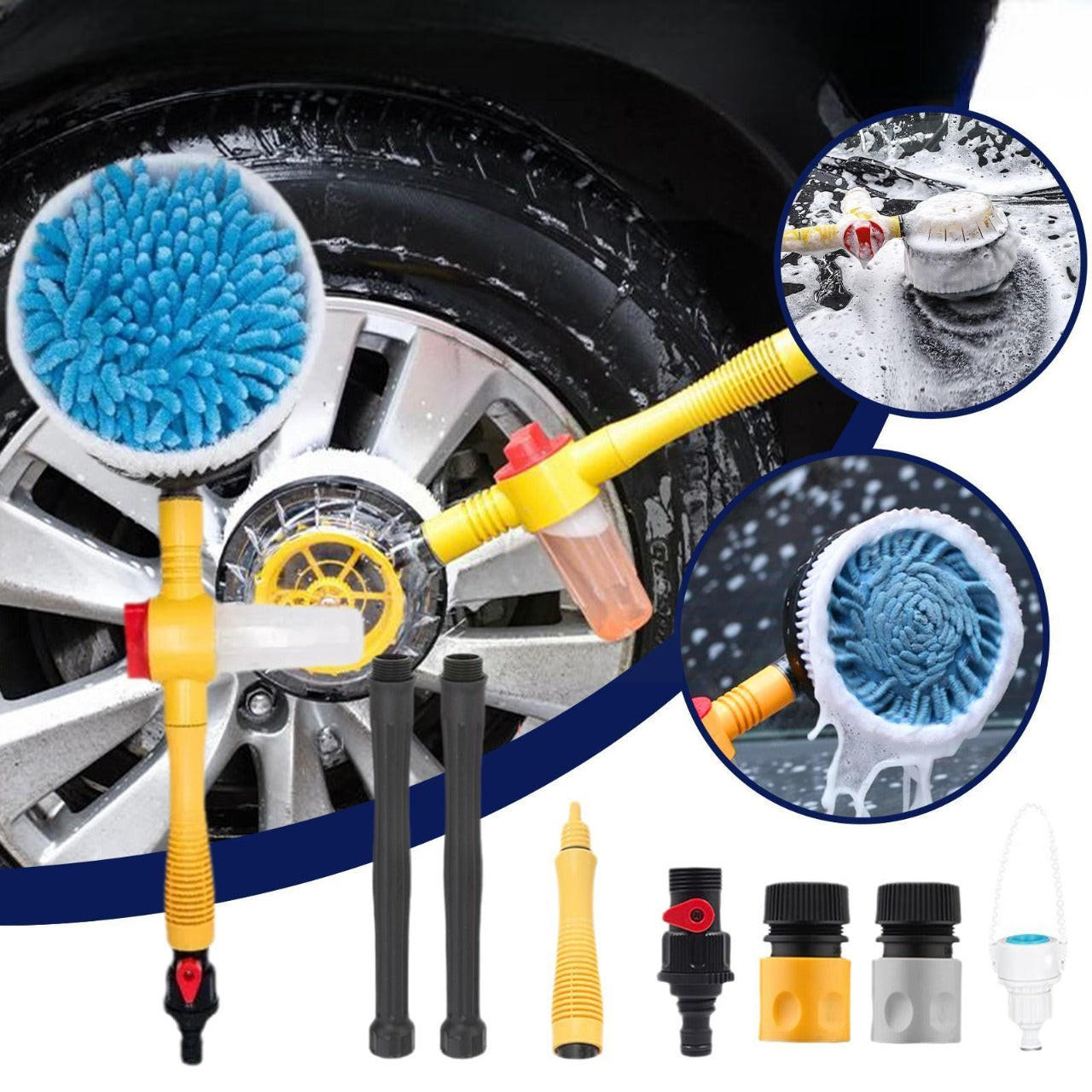 Brosse De Lavage De Voiture À Poils Doux Brosse De Nettoyage