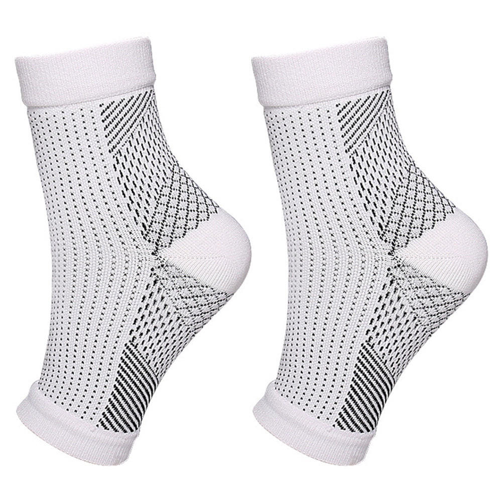 Chaussettes de compression solides pour hommes - Noir (1) · FIGS