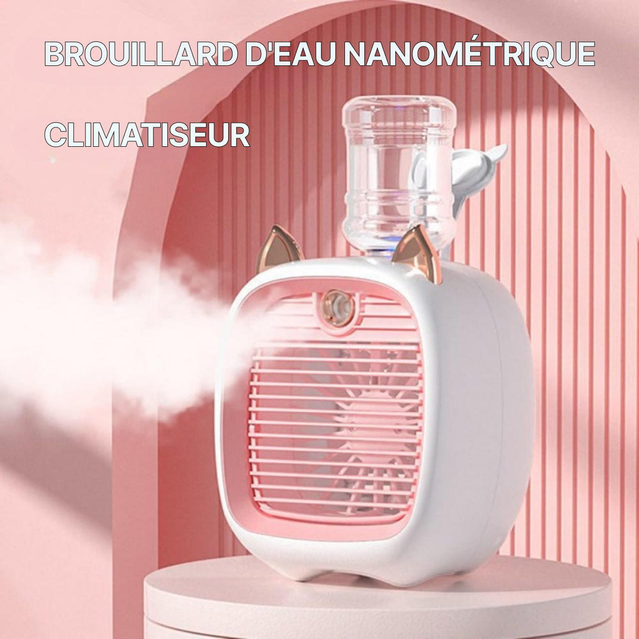 Ventilateur à jet froid Anion portatif, climatiseur à chargement USB, petit  ventilateur M7DF