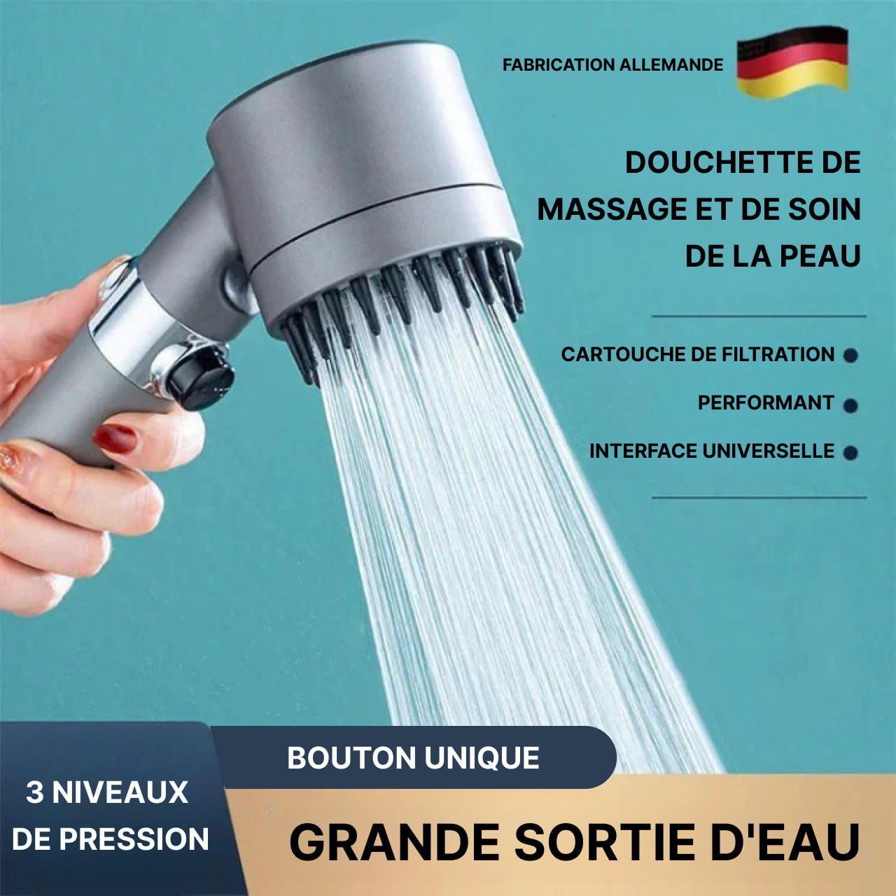 Pommeau De Douche Haute Pression - Livraison Gratuite Pour Les