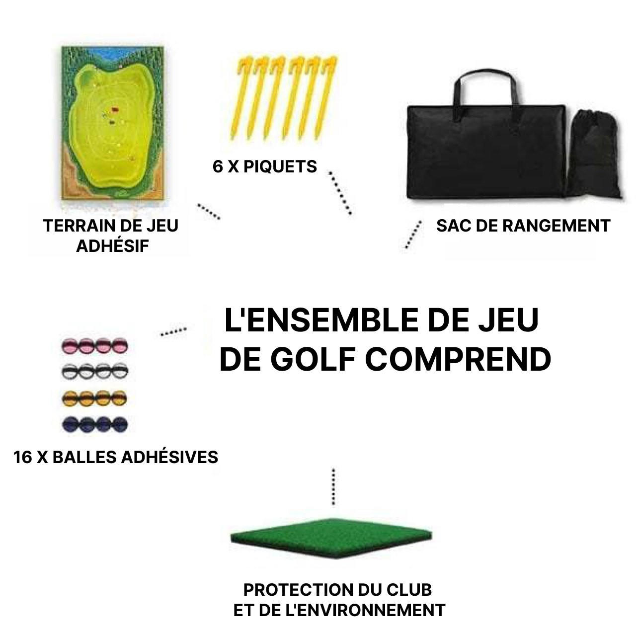 Jeu Mini Golf Intérieur Et Extérieur Portable