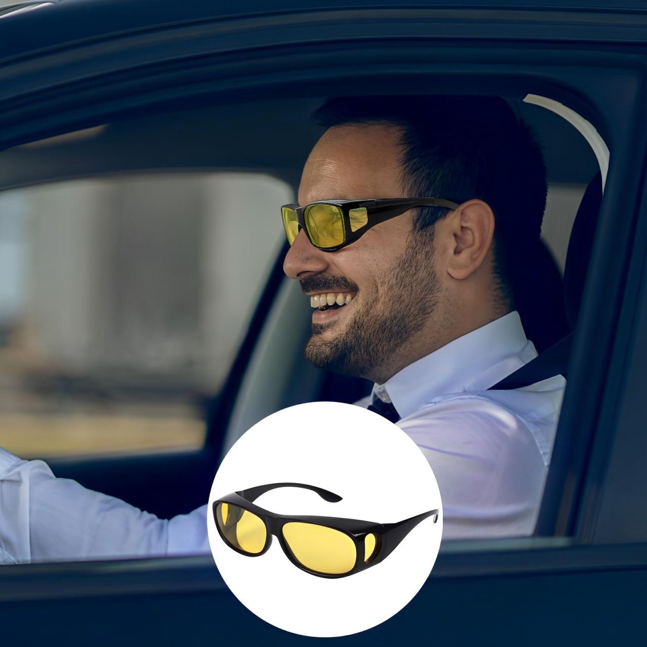 Lunettes De Conduite Nuit Polarisées Ymmott - Verres Jaunes Anti-éblouissement, Protection UV400 - Homme/femme
