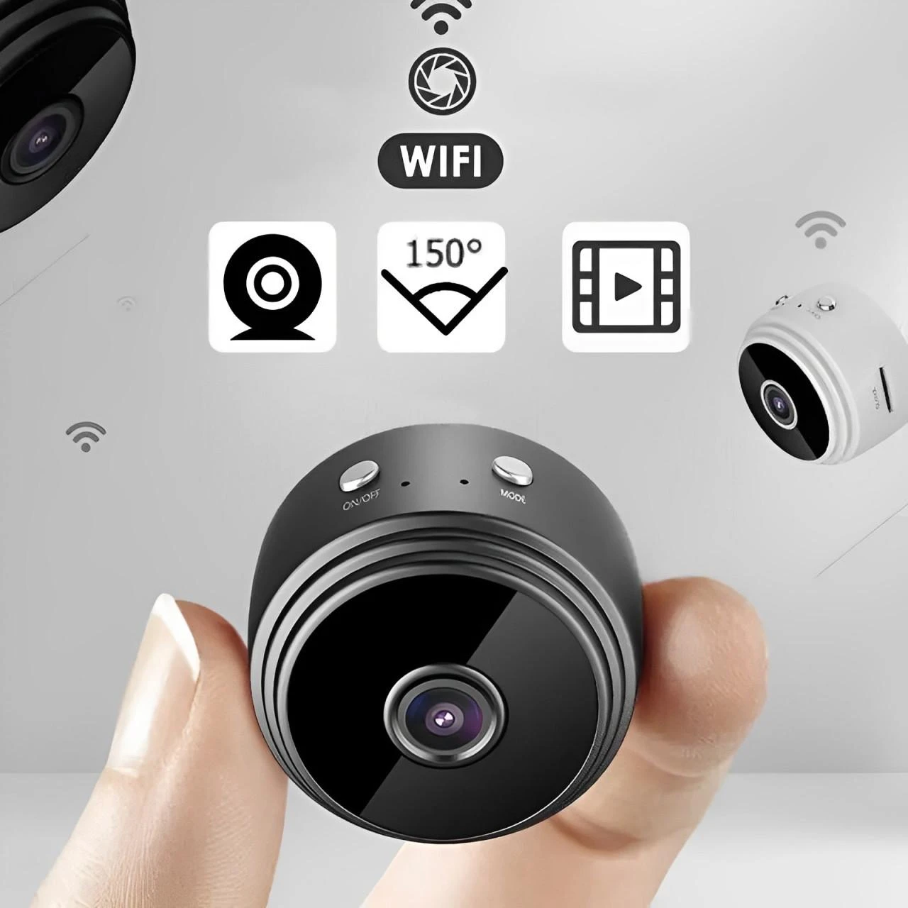 Mini Caméra Espion Sans Fil Bionadro – Surveillance WiFi Magnétique Avec Stockage Cloud Et Détection