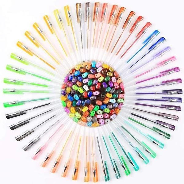 Laconile Stylo paillettes, 96 stylo gel pour livres de coloriage