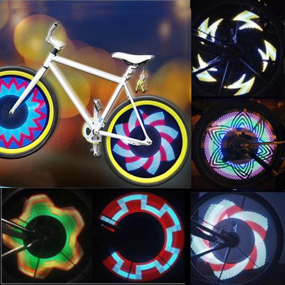 144 LED RGB DIY Programmation colorés roue de vélo éclairage vélo de  système d'affichage - Chine Roue de bicyclette de la lumière, témoin de roue  de vélo de bricolage