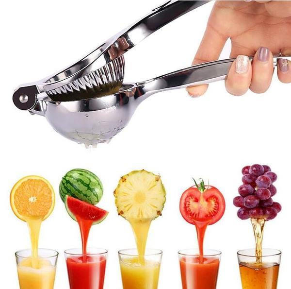 Presse-agrumes manuel Presse-citron Presse-agrumes Orange Jus de citron  Manuel Acier inoxydable De qualité supérieure Heavy Duty Metal Citrus  Juicer Bowl 8.5 * 23cm)