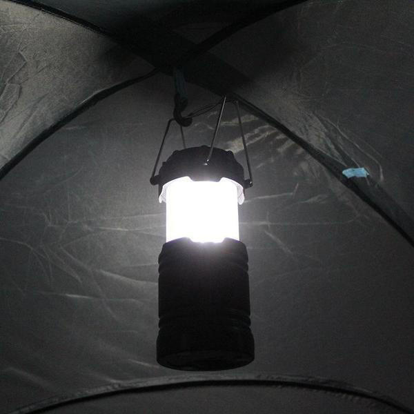 oGoDeal Lanterne Solaire Camping Rechargeable, Lampe Camping LED, Lampe