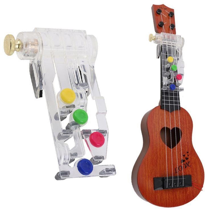 2pcs Outils d'apprentissage de la guitare pour guitare débutant indolore  Outil d'apprentissage assisté par un accord à une touche pour adulte