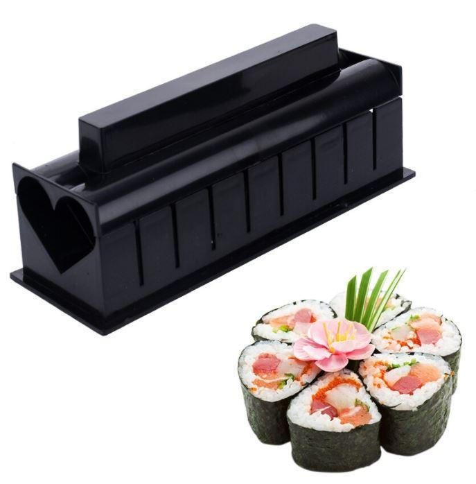 Lot De 4 Moules à Sushi En Plastique - Pour Sushis, Boules De Riz - Poignée Antidérapante - Facile à Utiliser