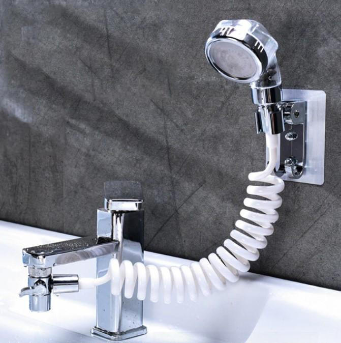 STOAT®douchette adaptable sur robinet，Facile à laver les cheveux et à  nettoyer les assiettes，douchette lavabo/ coiffeur/ evier，rallonge robinet  lavabo : : Bricolage