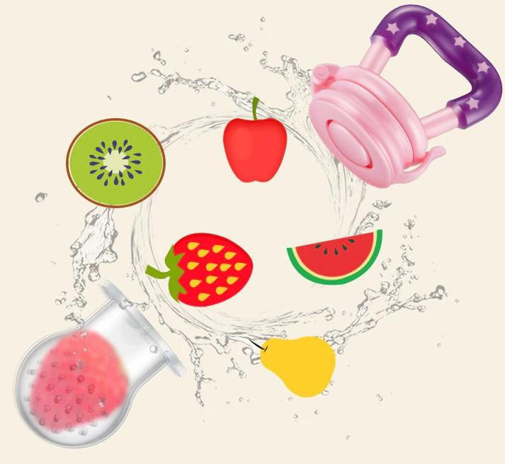 Récipient De Rangement Et Tétine à Fruits Pour Bébé - Forme Popsicle - Pour Lait Maternel, Purées - Sécurité Sans BPA - Vert