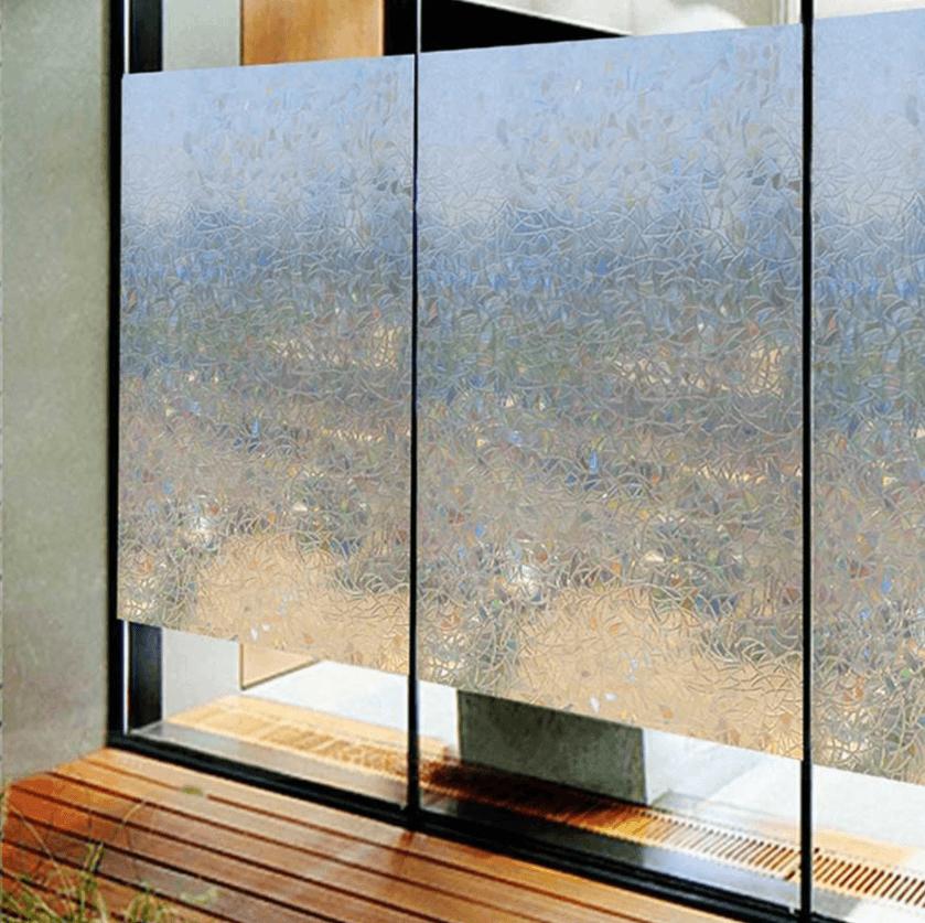 Fenêtre avec Femme Possédée feuille électrostatique de 60x80 cm