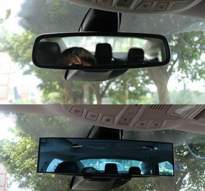 VINGVO Rétroviseurs intérieurs de voiture Rétroviseur intérieur à écran  large en verre teinté bleu anti-éblouissement à