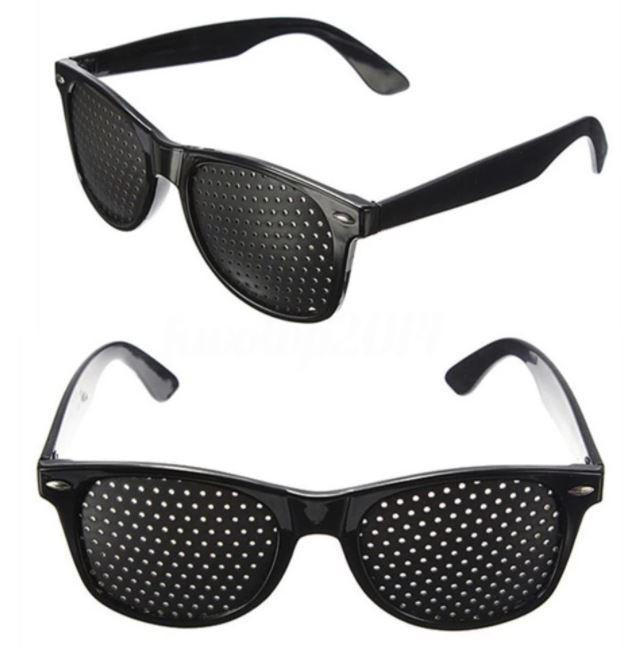 Lunettes trou St nop Stenopeique Grille Anti Fatigue