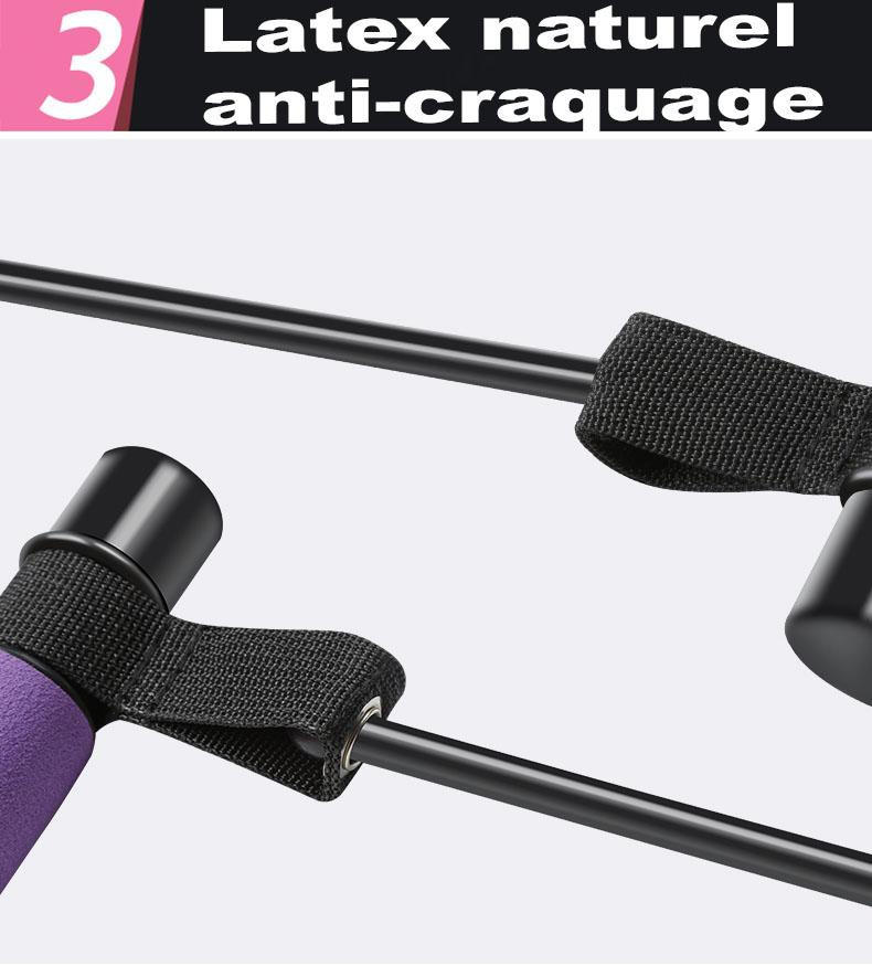 Kit De Barre De Pilates Portable, Bâton De Musculation, Yoga, Bandes De  Résistance, Barre De Tonification, Équipement De Fitness À Domicile Du  14,15 €