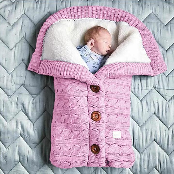 Couverture Pour Bébé - Plaid Polaire Doux et Chaud Pour l'Hiver - Rose clair
