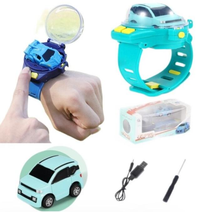 Voiture Télécommandée Avec Montre | Jouet Voiture Téléguidee Cars - Vert