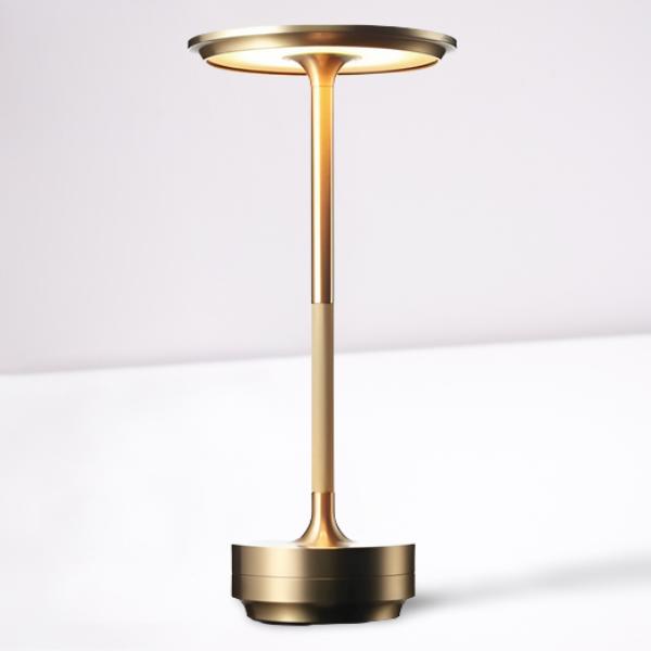 Lampe De Table Sans Fil | Design et Rechargeable Led | De Chevet - Doré