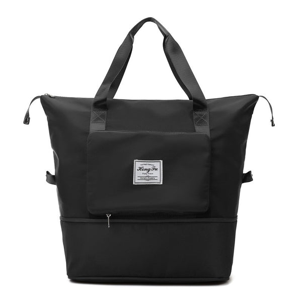 Sac De Voyage Cabine Pour Femme | Grand Et Pliable | Avion Ryanair - Noir