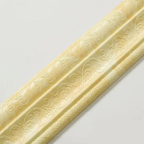 Bande Autocollante Murale En Mousse 3D | Bande de Bordure Murale - Jaune