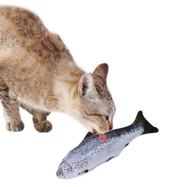 Jouet Poisson Pour Chat Ultra-réaliste - Saumon