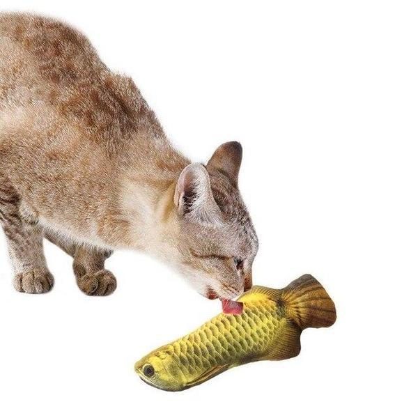 Jouet Poisson Pour Chat Ultra-réaliste - Arowana
