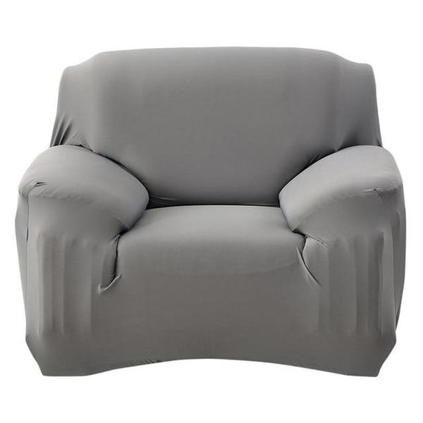 Housse Extensible Pour Canapé - Gris 1 Place 90-140 cm