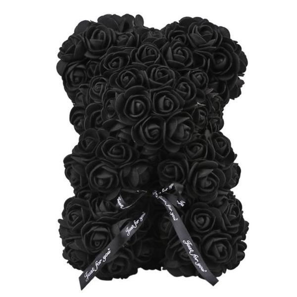 Ours en Peluche Roses - Noir