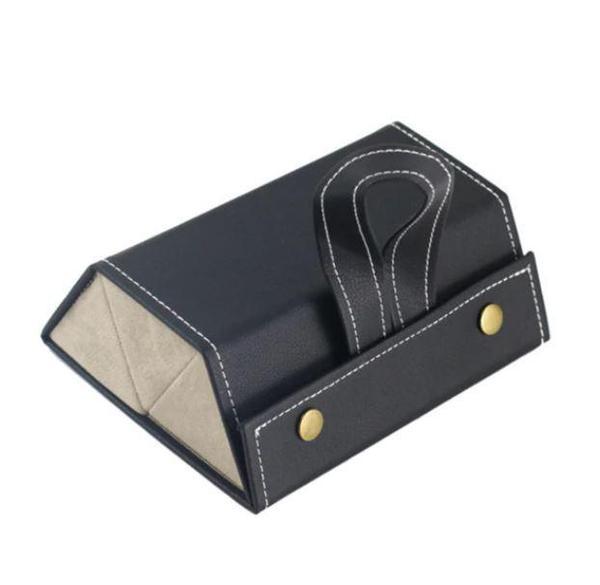 Boîte De Rangement Pour Lunettes - Noir - 3 poches