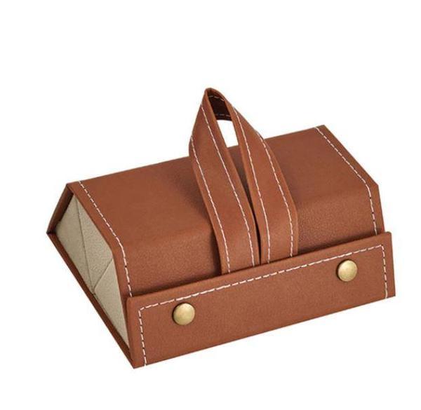 Boîte De Rangement Pour Lunettes - Marron - 3 poches