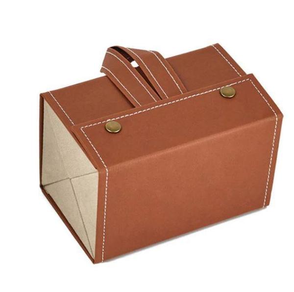 Boîte De Rangement Pour Lunettes - Marron - 4 poches