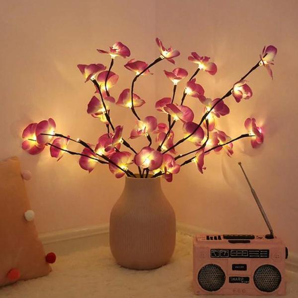 Branche d'Orchidée Lumineuse LED - Violet