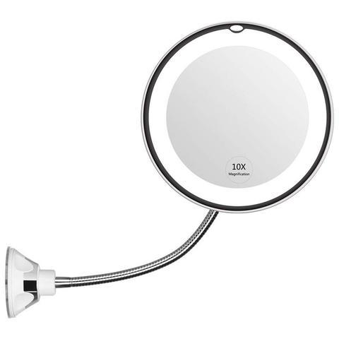 Miroir 10X LED sur Ventouse - Miroir 10X LED sur Ventouse