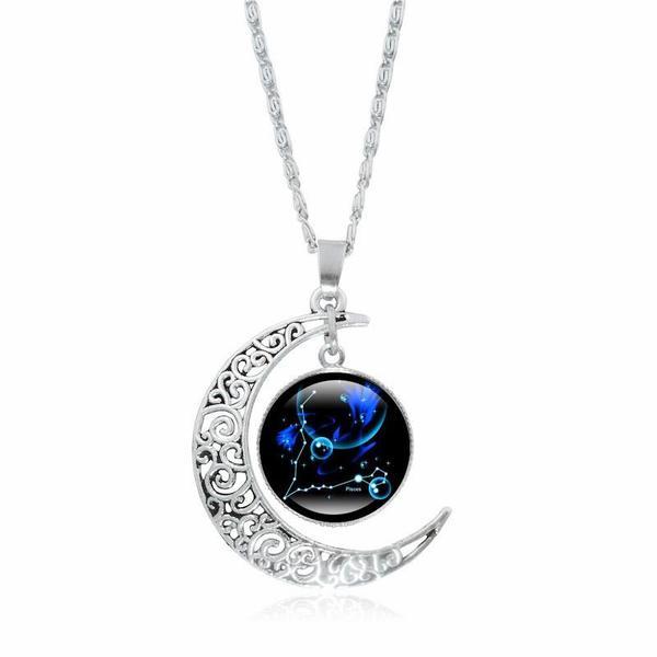 Collier croissant de lune - Poissons