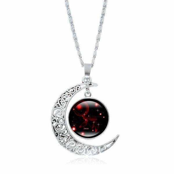 Collier croissant de lune - Cancer
