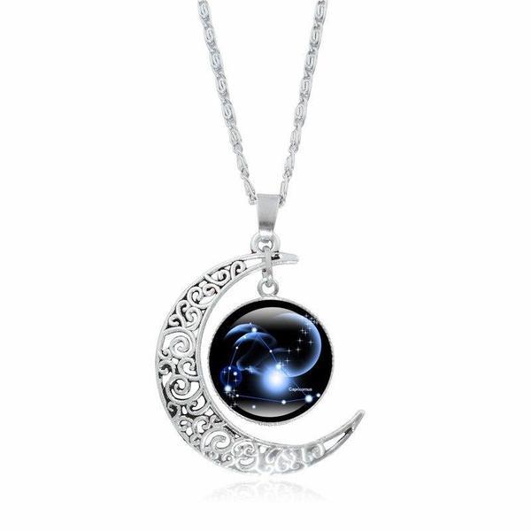Collier croissant de lune - Capricorne
