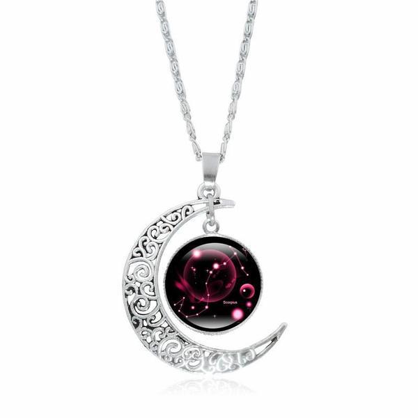Collier croissant de lune - Scorpion
