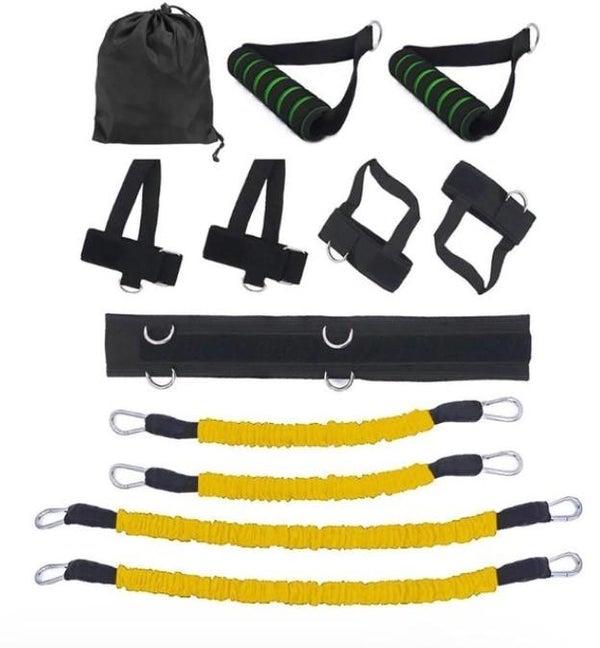 Bandes de résistance élastique | Musculation | Workout | Set | Sport - Jaune