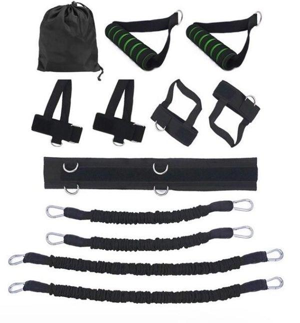Bandes de résistance élastique | Musculation | Workout | Set | Sport - Noir